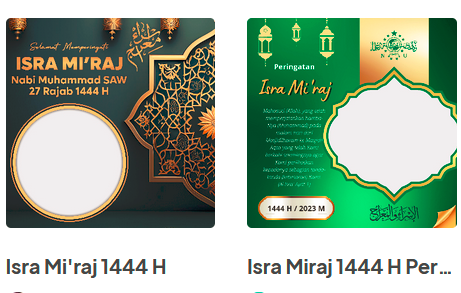 Kumpulan Twibbon Isra Miraj 1444 H Keren